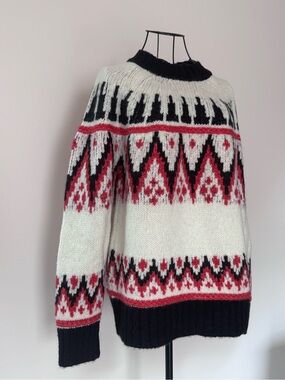 Faherty Frost Fairisle Crew Sweater